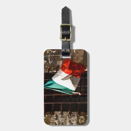 イタリアンな旗 ラゲッジタグ (正面縦)