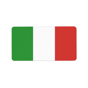 イタリアンな旗 ラベル