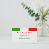 イタリアンな旗 名刺 (スタンド正面)