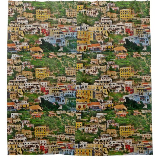 イタリアンな村のシャワー・カーテン シャワーカーテン (正面)