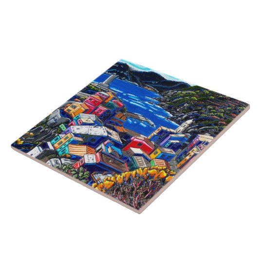 "イタリアンな村"の装飾的な芸術のタイル タイル (側面)