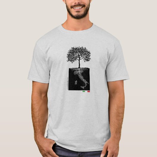 イタリアンな根 Tシャツ (正面)