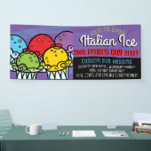 イタリアンな水氷ビジネスかパーティーカスタマイズ可能なBann 横断幕 (トレードショー)