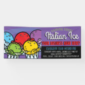 イタリアンな水氷ビジネスかパーティーカスタマイズ可能なBann 横断幕 (横)