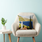 イタリアンな湖のヴィンテージ旅行装飾用クッション クッション (椅子)