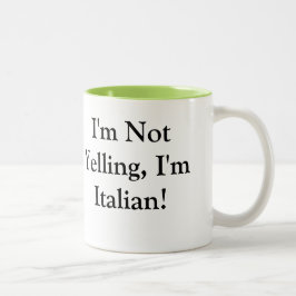 イタリアンな発言を用いるコーヒー・マグ ツートーンマグカップ