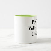 イタリアンな発言を用いるコーヒー・マグ ツートーンマグカップ (中央)