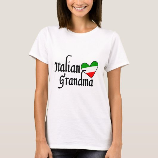 イタリアンな祖母のTシャツ Tシャツ (正面)