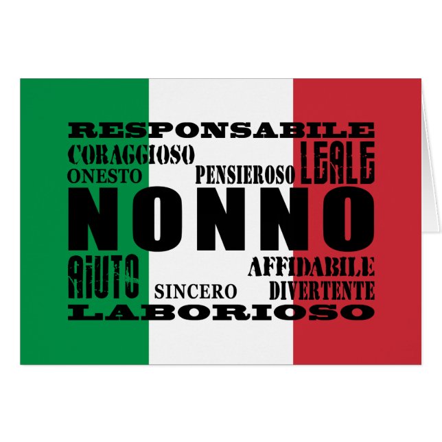 イタリアンな祖父: 質 (正面横)