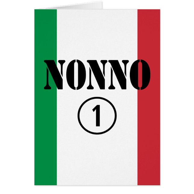 イタリアンな祖父: Nonno Numero Uno (正面)