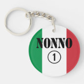 イタリアンな祖父: Nonno Numero Uno キーホルダー (正面)