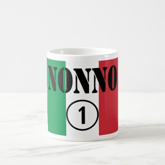 イタリアンな祖父: Nonno Numero Uno コーヒーマグカップ (中央)