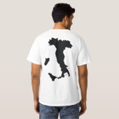 イタリアンな角のブーツの王冠のTシャツイタリア製 Tシャツ (裏面フル)