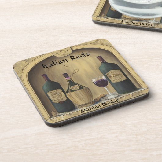 イタリアンな赤 コースター (左側)