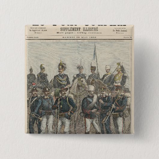 イタリアンな軍隊 缶バッジ (正面)