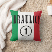 イタリアンな鉛管工: Idraulico Numero Uno クッション (ブランケット)