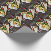 イタリアンな食糧は文字を個人化します ラッピングペーパー (角)