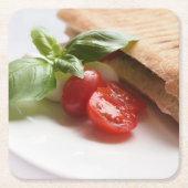 イタリアンな食糧コースター スクエアペーパーコースター (正面)