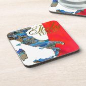 イタリアンな"ブーツ" コースター (左側)