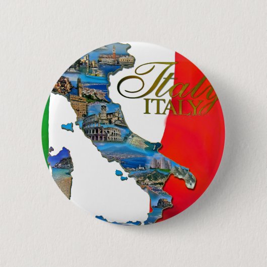 イタリアンな"ブーツ" 缶バッジ (正面)