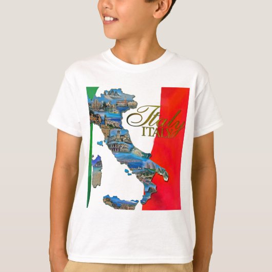イタリアンな"ブーツ" Tシャツ (正面)