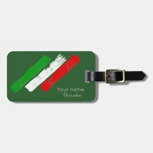 イタリアンなflag.brushの打撃。 名前.text. ラゲッジタグ (正面横)