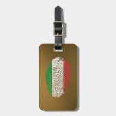 イタリアンなtouchの指紋の旗 ラゲッジタグ (正面縦)