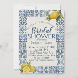 イタリアンアマルフィーコーストをテーマにしたカスタムプライベートブライズシャワー シーズンカード