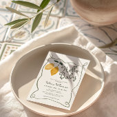 イタリアンアマルフィ レモン ベビーシャワー ジェンダーニュートラル 招待状