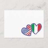 イタリアンアメリカンハートフラッグ エンクロージャーカード (裏面)