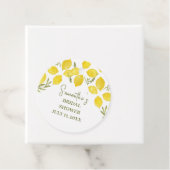 イタリアンイエローオリーブのレモン グリーンウェディングシャワー フェイバータグ (インサイチュ)