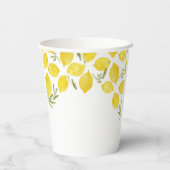 イタリアンイエローオリーブブライダルシャワー 紙コップ (裏面)