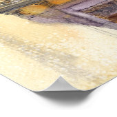 イタリアンウィンドウファブリアーノ。水彩画 ポスター (角)