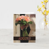 イタリアンウェディングおめでとう カード (黄色い花)