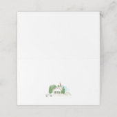 イタリアンウォーターカラーハウスマウン結婚テン プレイスカード (外部開封)