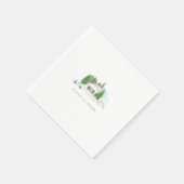 イタリアンウォーター結婚カラーハウス スタンダードカクテルナプキン (角)