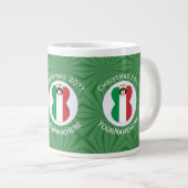 イタリアンエンジェル クリスマス フラッグ オーダーメイド ジャンボコーヒーマグカップ (正面右)