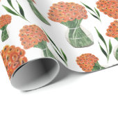 イタリアンオレンジ色 ラッピングペーパー (ロールコーナー)