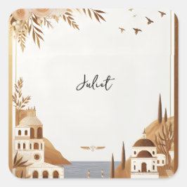 イタリアンカフェ ソレント カジュアル ブライダルシャワー スクエアシール