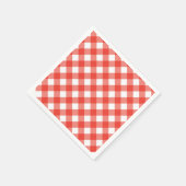 イタリアンカフェ レッドギンガム スタンダードカクテルナプキン (角)