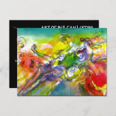 イタリアンカーニバル仮装ダンスと音楽 インビテーションポストカード (正面/裏面)