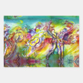 イタリアンカーニバル/ヴェネツィアの仮装,ダンス音楽 ラッピングペーパーシート (正面3)