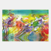 イタリアンカーニバル/ヴェネツィアの仮装,ダンス音楽 ラッピングペーパーシート (正面2)