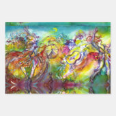 イタリアンカーニバル/ヴェネツィアの仮装,ダンス音楽 ラッピングペーパーシート (正面)