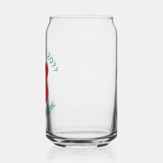 イタリアンクリスマスエンジェルパーソナライズされたフ ガラス缶 (左)