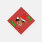 イタリアンクリスマスドンキーホリデー スタンダードカクテルナプキン (角)