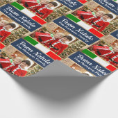 イタリアンクリスマス写真ブオンナターレ ラッピングペーパー (角)