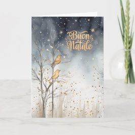 イタリアンクリスマス冬林野鳥海軍 シーズンカード