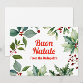 イタリアンクリスマス ブオンナターレ パーティー シーズンカード