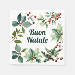 イタリアンクリスマス ブオンナターレ パーティー スタンダードカクテルナプキン
